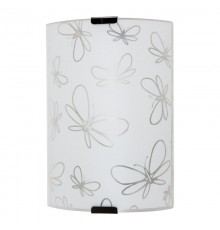 Светильник "Бабочки" 150х220 НББ 21-60 М21 матовый белый/кл.штамп металлик  1005205678  Элетех