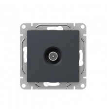 Механизм розетки TV, проходная, графит Эпика  UP1-SOG-TV-2 EKF