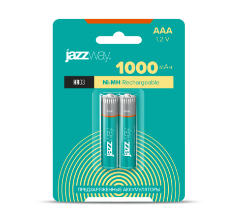 Элемент питания аккумуляторный AAA 1000мАч предзаряженные BL-2  .5007932  JAZZway