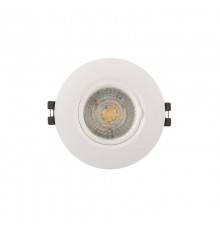 Светильник светодиодный встраиваемый DK3028-WH , IP20, 10Вт, GU5.3, LED, белый, пластик  DK3028-WH  DENKIRS