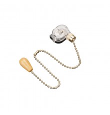 Выключатель для настенного светильника c деревянным наконечником "Gold"  32-0106  REXANT