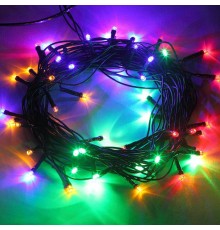 Гирлянда светодиодная  Нить 5 м мультиколор 8 режимов, 220V, ENIN-5M  , IP20 (100/1500)  Б0041892  ЭРА