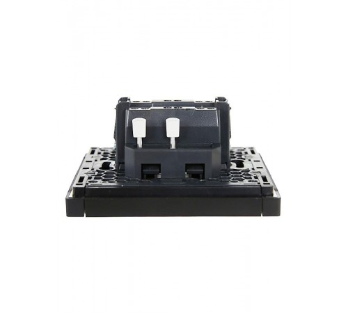 FORTE&PIANO Выключатель 1-клавишный перекрестный 10А FP112 черный  FP-V13-0-10-1-K02  IEK