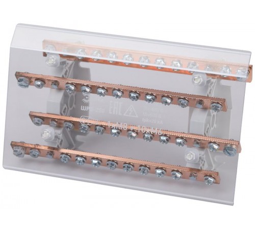 Шинный распределительный блок  NO-224-74 ШРБ-250  Б0063064  ЭРА