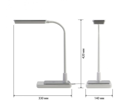 Cветильник настольный  ЭРА NLED-499-10W-W светодиодный с основанием белый   Б0052776  ЭРА