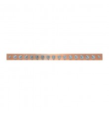 Главная заземляющая шина с изоляторами на 15 подключений ГЗШ-15 Сu gc-e2015EKF