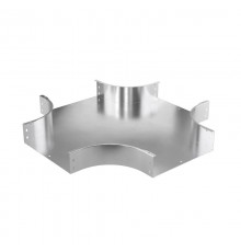 Ответвитель Х-образный 80х100, 0,8 мм, AISI 304 в комплекте с крепежными элементами и соединительными пластинами, необходимыми длямонтажа  ISXL810KC 