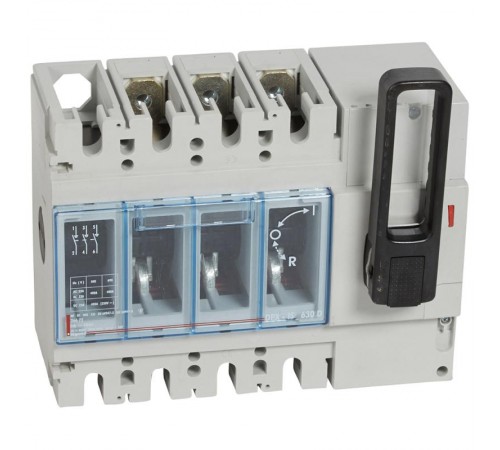 Выключатель-разъединитель DPX-IS 630 - с дистанционным отключением - 400 A - 3П - рукоятка спереди  026672  Legrand