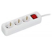 UMA Удлинитель У03К 3 места 2P+PE 3м 3х1,5мм2 16А белый   UM-YP10-16-03-03-ZK-K01  IEK