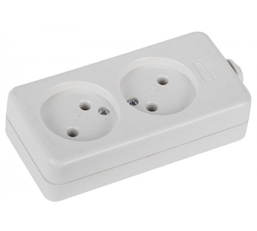 Колодка K-2 2гн, без зазeмл (10/40/2880) Б0003474  ЭРА