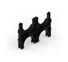 Кластер для двустенных труб d75 мм, двойной, двухсторонний (40 шт/кор)  PR13.02569  Промрукав