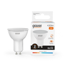 Лампа светодиодная LED 5,5Вт GU10 220В 2700К Elementary MR16  13616  Gauss