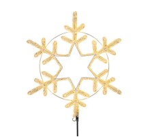 Фигура "Снежинка" цвет ТЕПЛЫЙ БЕЛЫЙ, размер 55*55 см   501-324  NEON-NIGHT