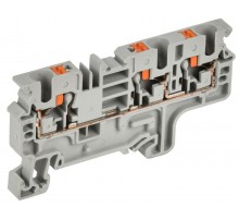 Колодка клеммная CP-MC 3 вывода 4мм2 серая  YCT22-00-3-K03-004  IEK