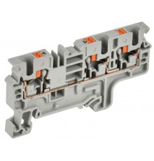 Колодка клеммная CP-MC 3 вывода 4мм2 серая  YCT22-00-3-K03-004  IEK