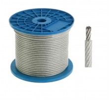 Трос стальной в ПВХ оплетке DIN 3055 5 мм (4/5) (200 м/уп)  PR08.29472  Промрукав