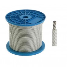 Трос стальной в ПВХ оплетке DIN 3055 3 мм (2/3) (200 м/уп)  PR08.29470  Промрукав