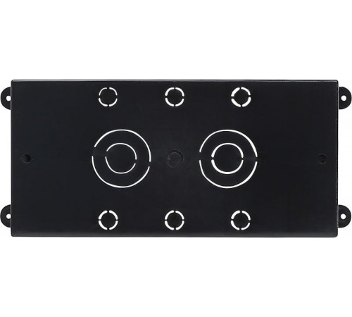 PRIMER Блок розеточный с выдвижной крышкой 6 мод. (45*22,5мм) черный  PM-BR51-06-O-K02IEK