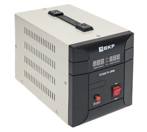 Стабилизатор напряжения электронный напольного исполнения модернизированый TITAN -ТF-2000  stab-TF-2000 EKF