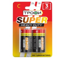 Батарейка солевая (ЭП) R14-2BL (12/96/7680) (C)   Б0023142  ТРОФИ