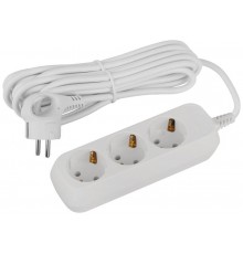 Удлинитель электрический ЭРА UDL-10-350-E Greenline 3 розетки с заземлением 5м ПВС 3x0.75мм2   Б0065068  ЭРА