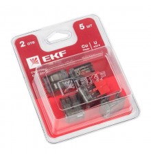 Клемма СМК 221-412 2 отверстия 0.2-4.0 мм2 блистер (5шт.) PROxima  plc-smk-221-412b  EKF