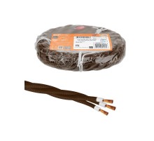 Ретро провод "Эко" 3х1,5 витой ГОСТ коричневый (10м)  SQ2801-0323  TDM