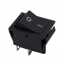 Выключатель клавишный 250V 15А (4с) ON-OFF черный  36-2310  REXANT