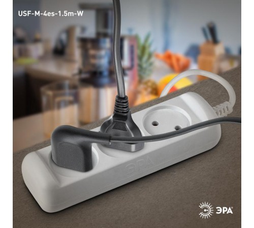 UX(6)-3-5m Удлин-ль без зазeмл., 2х0.75мм2, ПВС, 3гн, 5м (5/20/720)  Б0038569  ЭРА