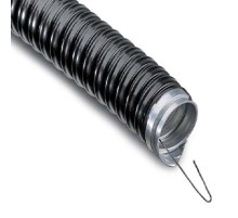 Металлорукав в ПВХ изоляции МРПИнг-15 (бухта 50 м/уп.) с зондом, черный  28-0115-50  REXANT