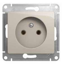 Glossa Молочный Розетка без заземления  GSL000941  SE