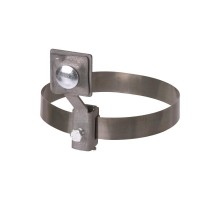 Держатель хомут 10-160 мм нержавеющая сталь, с выносом для прута 6-10 мм, стальной зажим   SQ2402-3181  TDM