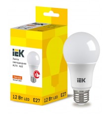 Лампа LED ALFA A60 груша 12Вт 230В 3000К E27  LLA-A60-12-230-30-E27  IEK