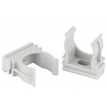 ЭРА Крепеж-клипса (cерый) для трубы d 16мм (10шт) (10/1500/45000)  Б0043233  ЭРА