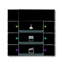 6129/01-81-500 Сенсор управления с ИК-приемником, 3/6-кл., антрацит  6135-0-0156  2CKA006135A0156  ABB