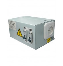 ЯТП-0,25 У3 220/36В, с 2-мя автоматами, IP31, ящик с понижающим трансформатором  ET529458  Электротехник