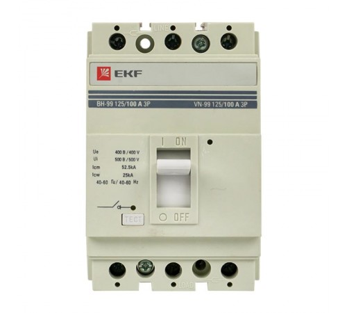 Выключатель нагрузки ВН-99 125/100А 3P EKF PROxima  sl99-125-100  EKF