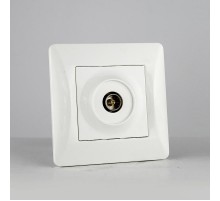 TV розетка одиночная (белый)  201010  SPL