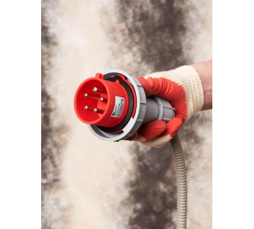 Вилка переносная 0252 3Р+РЕ+N 32А 380В IP67 EKF PROxima  ps-0252-32-380  EKF