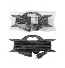 Удлинитель-шнур силовой на рамке, каучук, КГ, IP44, штепс. гнездо с/з, 3700 Вт, 10м Народный  SQ1307-0231  TDM