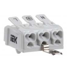 Клемма пружинная соединительная КСПнз3-L+N+PE  UKZ-B06-3P-F1-E1-10  IEK