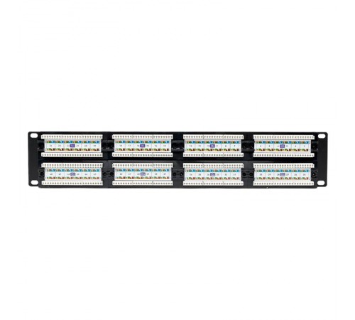 Патч-панель TERACOM PRO 19'' Cat.6 2U неэкранированная UTP 48 портов RJ-45 Dual IDC  TRP-PPNL-6UTP-2U48  EKF