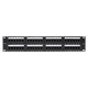 Патч-панель TERACOM PRO 19'' Cat.6 2U неэкранированная UTP 48 портов RJ-45 Dual IDC  TRP-PPNL-6UTP-2U48  EKF