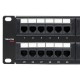 Патч-панель TERACOM PRO 19'' Cat.6 2U неэкранированная UTP 48 портов RJ-45 Dual IDC  TRP-PPNL-6UTP-2U48  EKF