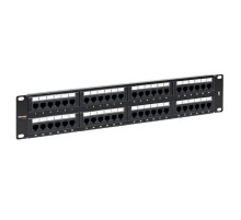 Патч-панель TERACOM PRO 19'' Cat.6 2U неэкранированная UTP 48 портов RJ-45 Dual IDC  TRP-PPNL-6UTP-2U48  EKF