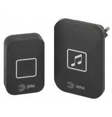 Звонок дверной С97 беспроводной, от сети, черный, 60 мелодий  Б0054086  ЭРА