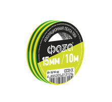 Изолента 15/10 желто-зеленая TP-15/10 new  5013124  ФАZА