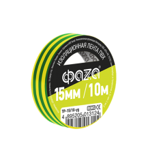 Изолента 15/10 желто-зеленая TP-15/10 new  5013124  ФАZА