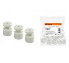 Керамический изолятор для ретро провода белый (10шт)  SQ2802-0017  TDM