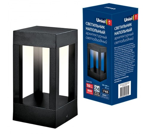 Уличный светодиодный светильник Uniel ULU-T03A-10W/3000K IP65 Black  UL-00006815  UNIEL